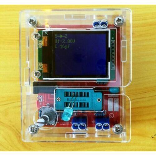 Assembled TFT GM328 Transistor Tester Diode LCR ESR meter PWM Square wave +case