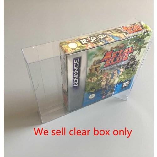 10 pcs a lot Transparent PET Display box Collection Case For G-B for Game Boy US Version Came storage protective box