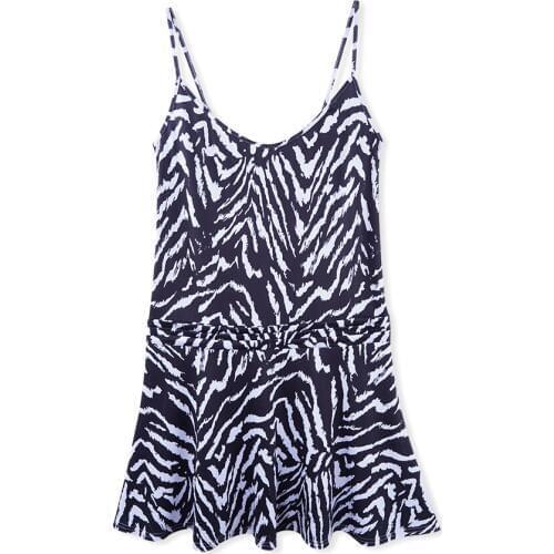 New Summer Sleeveless O-neck Womens Dress Spaghetti Strap Patchwork Ruffles Print Beach Styles Casual Mini Dress Ladies Vestido