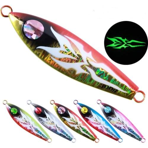 1pcs Metal Jig Slow Rocking 80g/120g/150g/200g/300g Slow Jigging Lead Fish Bass Baits Salt Water Lure Slow jig fishing