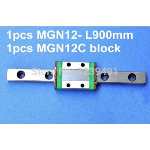 1pcs MGN12 L900mm linear rail + 1pcs MGN12C carriage