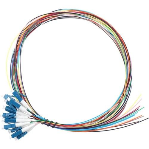12 Colors LC/UPC Pigtail-SM(9/125) Fiber Optical Patch Cord/Pigtail 1M Fanout Fiber Optic Pigtails SM Simplex Free Shipping