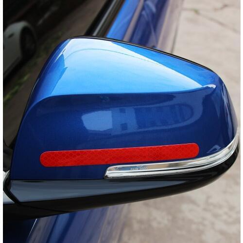 2pcs Car Rearview Mirror Reflective Sticker For HYUNDAI IX35 Solaris Elantra Skoda Opel Mokka kia sportage audi a4 b8 volvo