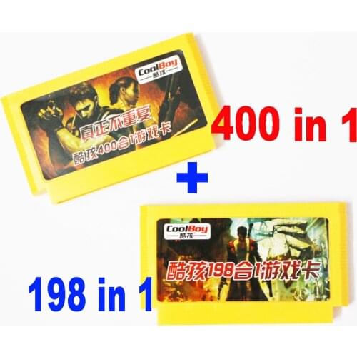 400 in 1 + 198 in 1 Never Repeat New 8 Bit Game Cartridge Classical 60 Pins Game Card For 8 Bit D99 Game Player