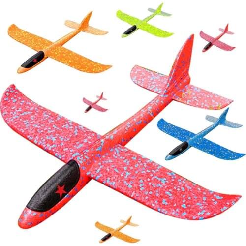 48cm Big Hand Launch Throwing Foam Palne EPP Airplane Model Glider Plane Aircraft Model Outdoor DIY Educational Toy For Children