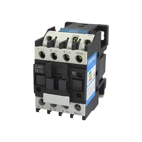 660V 3 Phase 3P N/O AC Contactor DIN Rail Mount 110V Coil CJX2-1210