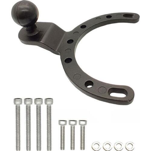 OOTDTY Motorcycle Gas Tank Mount GPS Phone Camera Bracket Holder for Kawasaki Honda Kit Camera Accessories