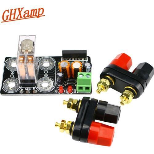 GHXAMP UPC1237 Speaker Protection Board with Binding Terminal For Power Amplifier AC 12-24V Output Balance Detection 1PC