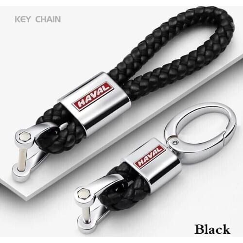Leather Zinc Alloy Car Key Rings Keychain Key Chain For Great Wall Haval/Hover H1 H2 H6 H7 H4 H9 F5 F7 F9 H2S Car Accessories