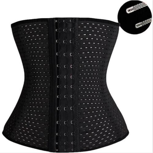 Best Black/Beige Fitness Fat Burning Girdle Belt Sexy Women Body Waist Trainer Shapers Underbust Belt Corset Faja Shapewear