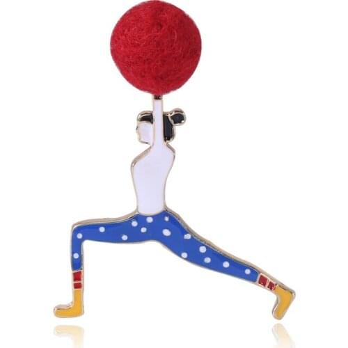 Europe and the United States small wind is thanks to pop movement wind hair bulb brooch joker corsage pin the doll