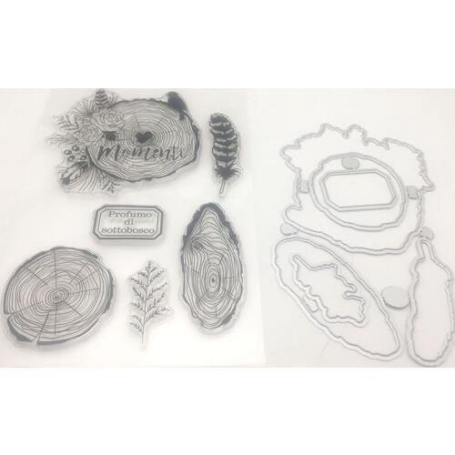 Z07 Flower CLEAR STAMPS Metal Cutting Dies or Transparent Clear Stamp for Scrapbooking DIY Embossing Folder Template Crafts