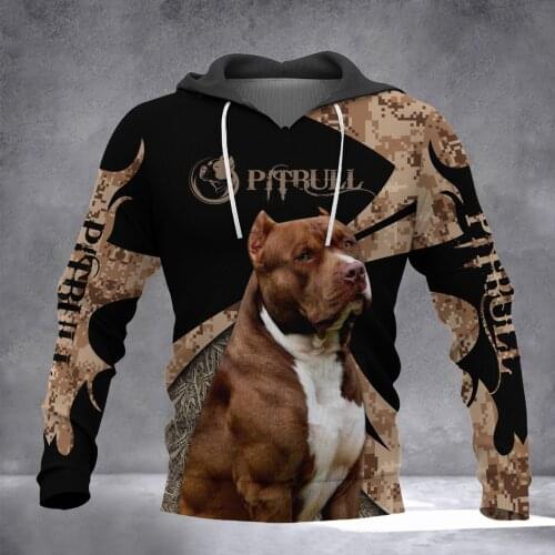 Drop shipping Love Pitbull Dog 3D All Over Printed Mens autumn Hoodie Unisex Casual Pullover Streetwear Jacket Tracksuits DK259