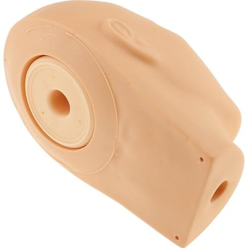 SOFT SILICONE Massage Eyelash Makeup Practice Training Mannequin Head