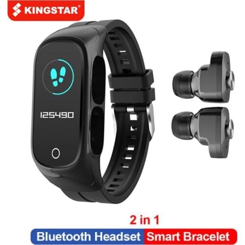 N8 Smart Watch 2 In1 Multifunctional Wireless TWS Bluetooth Earphone Bracelet Fitness Tracker Wristband Headset For Men Women