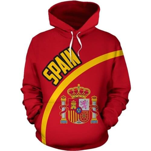 PLstarCosmos 3DPrint Newest Spain Country Flag Unique Aswome Men/Women Cozy Hrajuku Casual Streetwear Hoodies/Zip/Sweatshirt -4