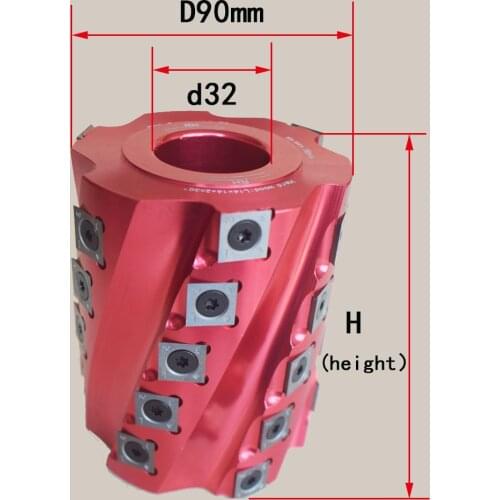 Disposable Spiral Cutter Head Pineapple Cutter Head Woodworking Tools Four Side Planer Tool For Vertical Milling Smooth Tool