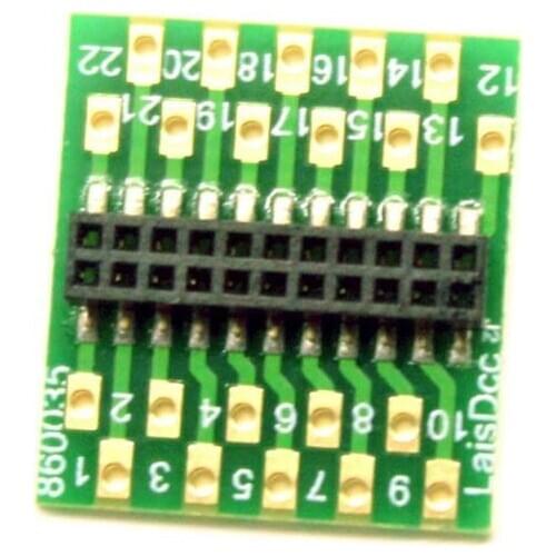 860035 Adaptor board to convert a wire decoder to 21MTC 21PIN Decoder Hard Wire to 21MTC adaptor board/LaisDcc Brand