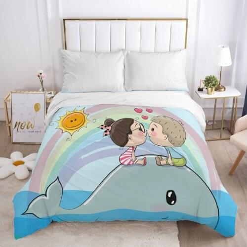 Cartoon Childrens Duvet cover Quilt/Blanket/Comfortable Case Bedding for kids baby boy girls 140x200 240x220 for Home Car sun