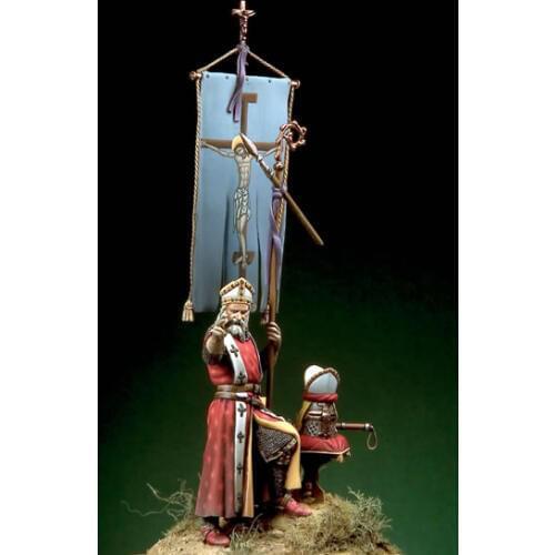 Assembly Unpainted Scale 1/32 54mm Bishop Warrior century 54mm figure Historical Resin Model