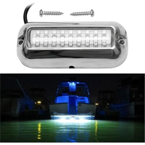 Waterproof Marine Lights, LED Underwater Lighting Boat Transom Lights Navigation Lights Drain Plug Lights Courtesy Lamp Deck