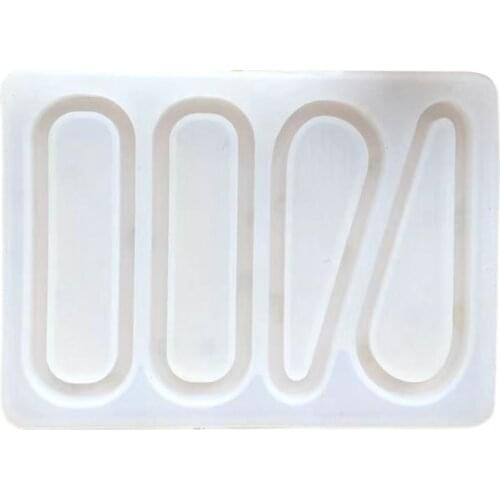 Quicksand Hairpin Epoxy Resin Mold DIY Crafts Hair Clip Barrette Silicone Mould