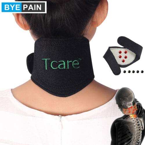 1Pcs BYEPAIN Tourmaline Self-heating Neck Brace Pad Magnetic Therapy Tourmaline Belt Support Spontaneous Heating Neck Braces