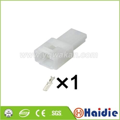 5sets 1pin Auto 250 type 6.0mm(250) cable wiring male unsealed plugconnector 6070-1471