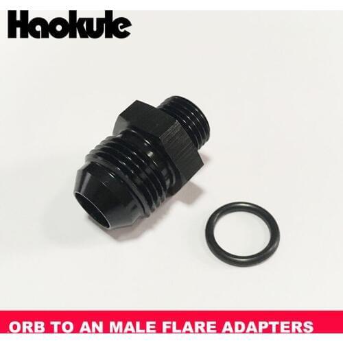 Performamce AN8-AN6(ORB) MALE FLARE ADAPTERS,AN6 ORB TO AN8 MALE ALUMINIUM HOSE END BLUE