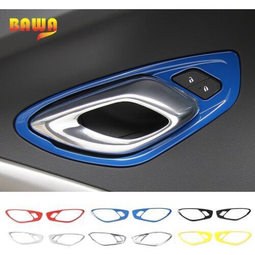 HANGUP 6 Colors ABS Car Door Handle Decoration Cover Interior Stickers For Chevrolet Camaro 2017 Up Car Styling