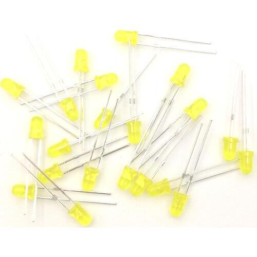 Free shipping Yellow LED 3MM Yellow light-emitting diode Yellow turn Yellow