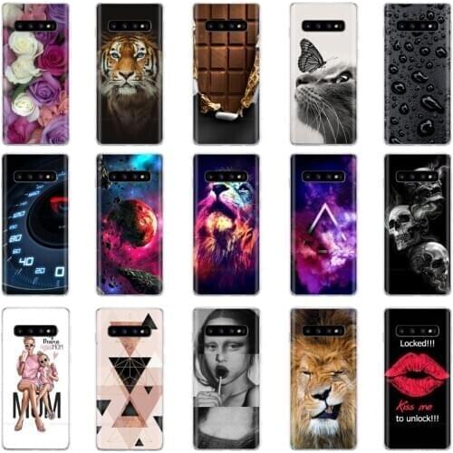 For Samsung Galaxy S10 Case S10Plus Silicone TPU Cover Phone S10 E Case For Samsung S10 Plus S10+ G975F S 10 G973F Case Cover