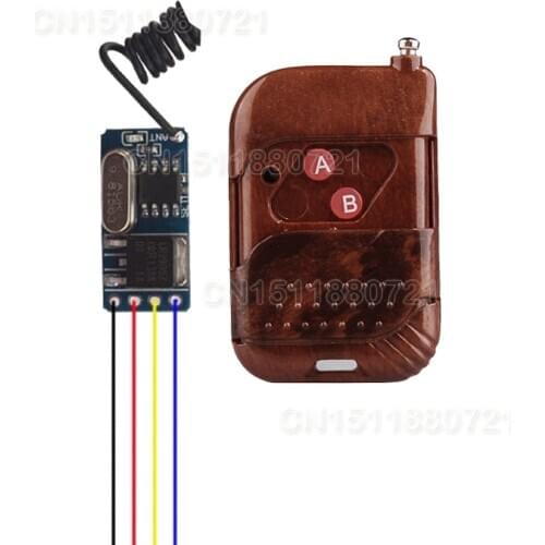 DC3.6V-DC12V 3.7V 5V 6V 12V Mini Remote Control Switch System Receiver Transmitter Learning Code Momentary Toggle Latched