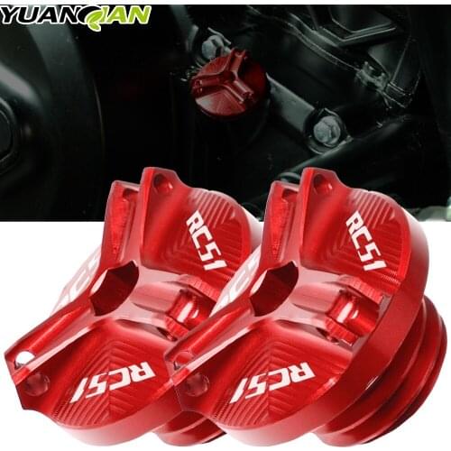 For Honda RC51 Motorcycle M20*2.5 CNC Aluminum Engine Oil Filter Cup Plug Cover Screw For Honda RC51 RC 51 RC-51 2000-2006