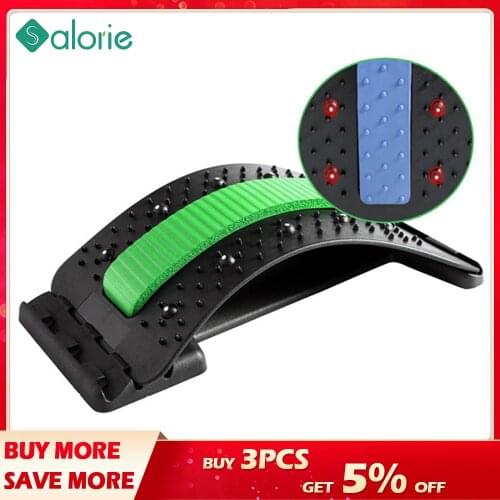 Dropshipping 2021 New Lumbar Relief Back Stretcher Device Back Pain Relief Massager Stretcher Support Equipment Adjustable