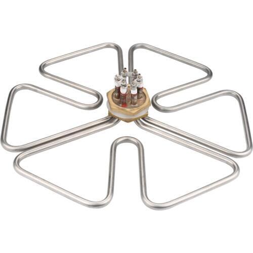 Isuotuo Electric Heating Element for Water Boiler Heater, 2 Inch/DN50 Immersion Water Tubular Heating Element, 12KW 380V Heater