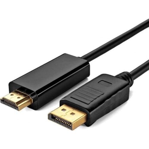 DisplayPort to HDMI-compatible Cable 1.8M 1080P Display Port DP to HDMI-compatible Cable for Connecting Laptop to Projectors