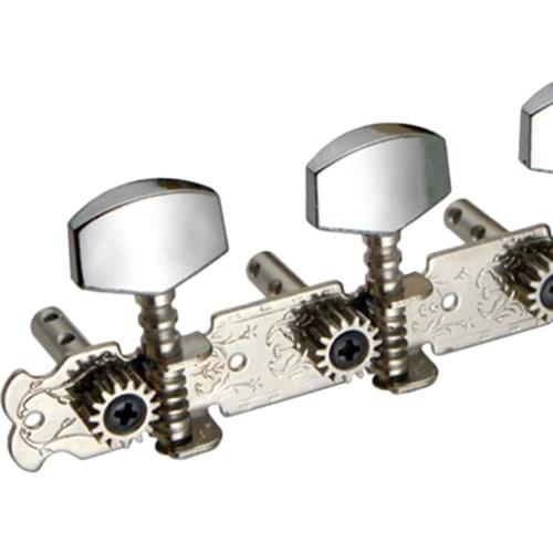 3R3L Guitar String Tuning Pegs Tuners 3 in line Button for Classical Guitar Instrument Accs