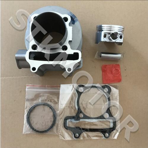 57.4MM Bore Cylinder Kits with Piston Ring Pins Clips and Gaskets Scooters 152QMI 157QMJ GY6 125CC GY6 150CC