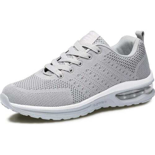 Large Size Summer Outdoor Men Sport Shoes Women Sneakers Air Cushion Man Running Shoes Mens Sports Gray Basket Jogging GMD-1046