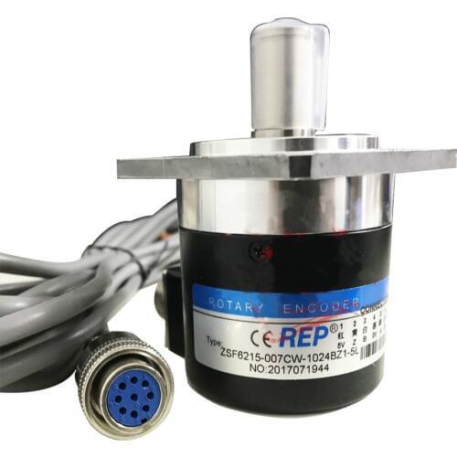 Best Price solid shaft flange optical encoder 5v line driver ZSF6215-007CW-1024BZ3-5L 100 200 360 400 500 600 1024 1200 ppr