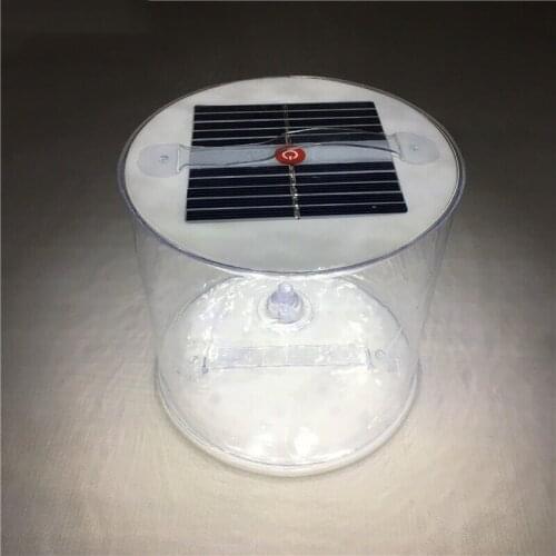 Inflatable Cube Solar Survival Emergency Lantern Waterproof Rechargeable Solar Powered LED Light Collapsible Camping Hiking lamp