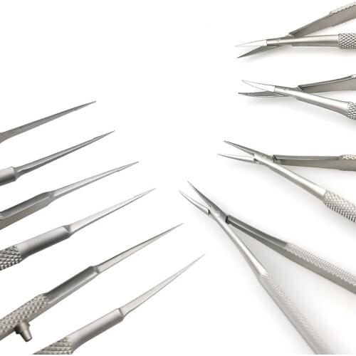 Ophthalmic Tweezers Needle Holders Scissors Stainless Steel Ophthalmic Instruments Tool