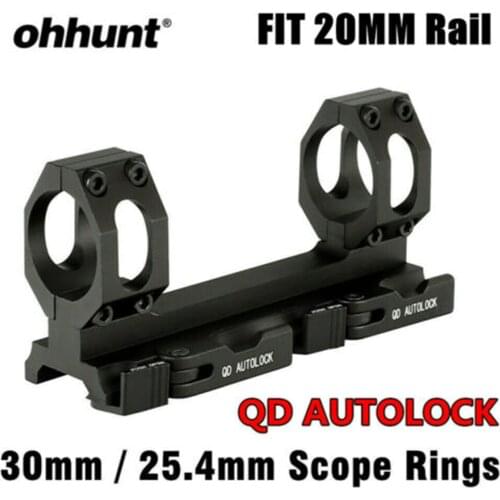 Hunting High Rifle Scope Double Ring 25.4mm 30mm QD Mounts Bases For 20mm Rail Air Gun shooting Accessories