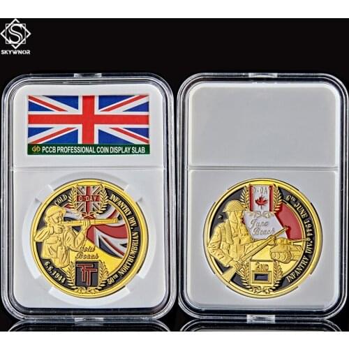 1944.6.6 World War II France Normandy Landing Commemorative Gold Challenge Coin Value Collectible Gift