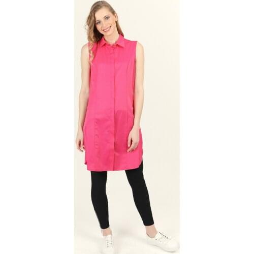 Fuchsia Sleeveless Shirt