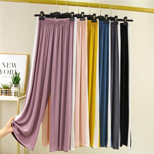 Out Wear Loose Large Size Home Pants Modal Night Pant SimpleSummer New Pajama Pants Lounge Wear Trousers Women Mopping slacks