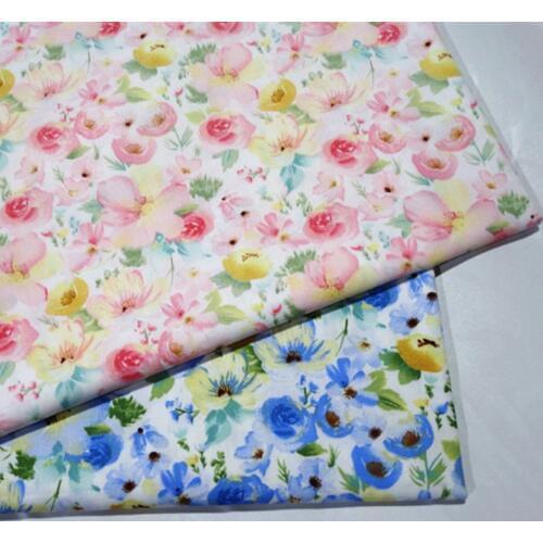 Floral cotton fabric Patchwork Tissue Cloth Of Handmade DIY Quilting Sewing Baby&Children Sheets Dress Material