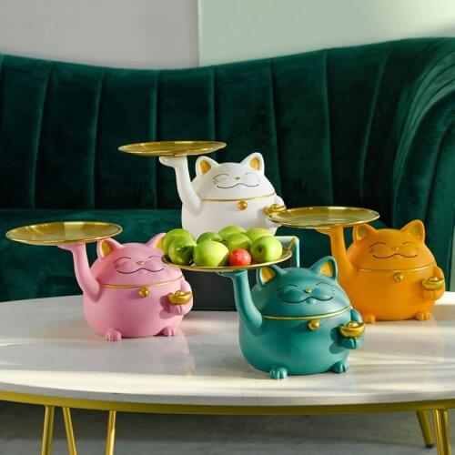 Home Decor Ornaments Home Storage Organization Creative Cat Key Storage Decoration Box Decoration Crafts