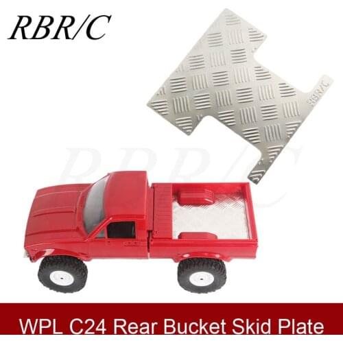 WPL C24 Simulation Off-Road Remote Control Car Rear Bucket Anti-Skid Plate DIY Decoration Accessories Modified Model Parts R695